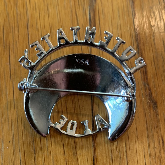 Potentate’s Aide Rhinestone Broach, Vintage Masonic Memorabilia - Picture 2 of 3